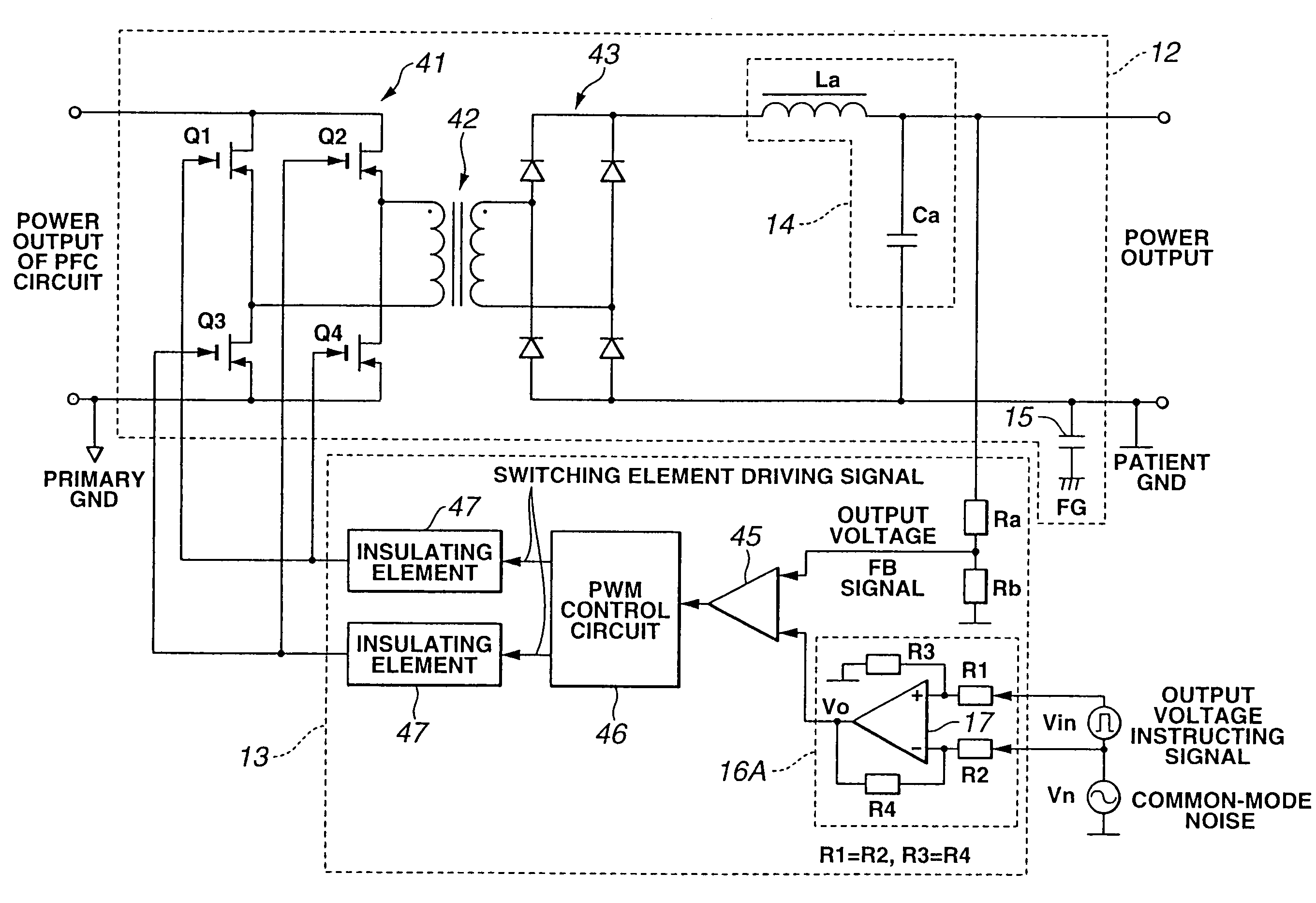 Power supply apparatus for electric operation
