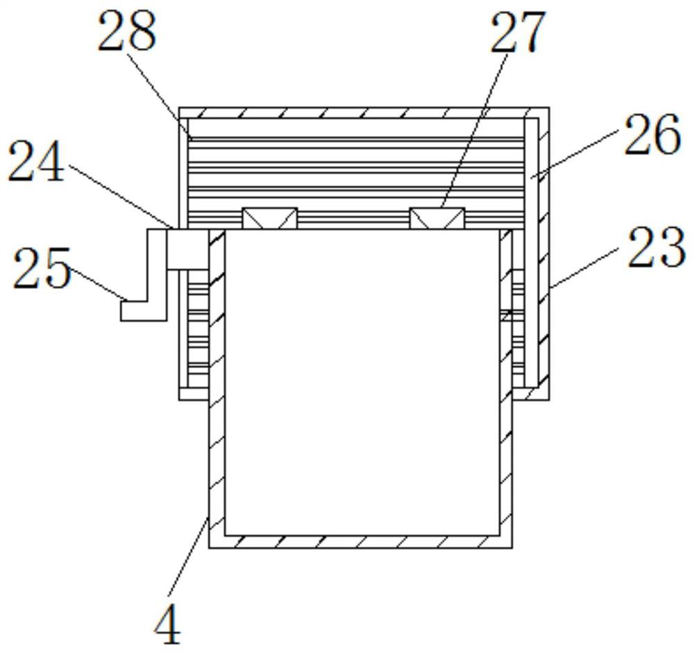 An indoor ash shoveling device