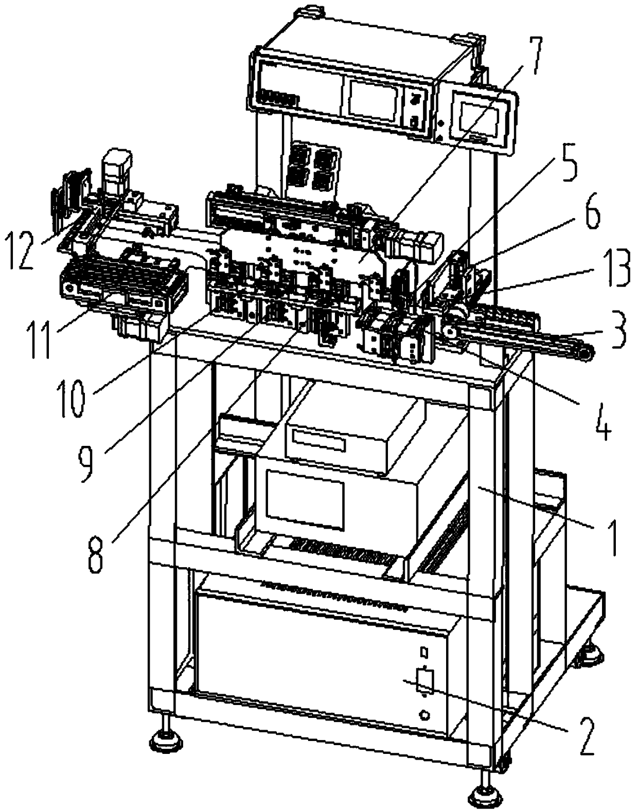 A chip resistor detection and sorting machine
