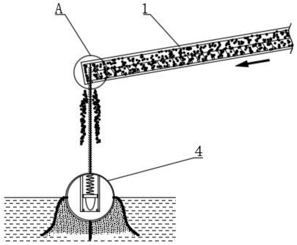 Lobster feeding device based on suspension swing technology