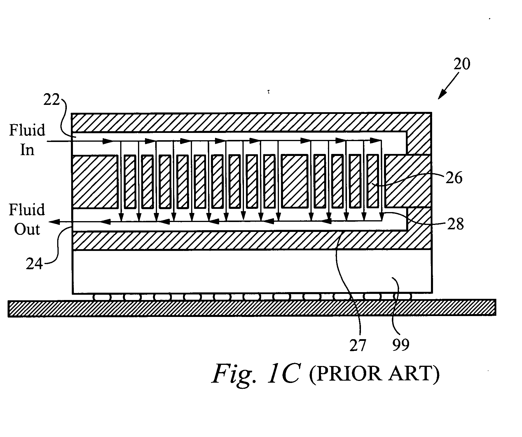 Method and apparatus for flexible fluid delivery for cooling desired hot spots in a heat producing device