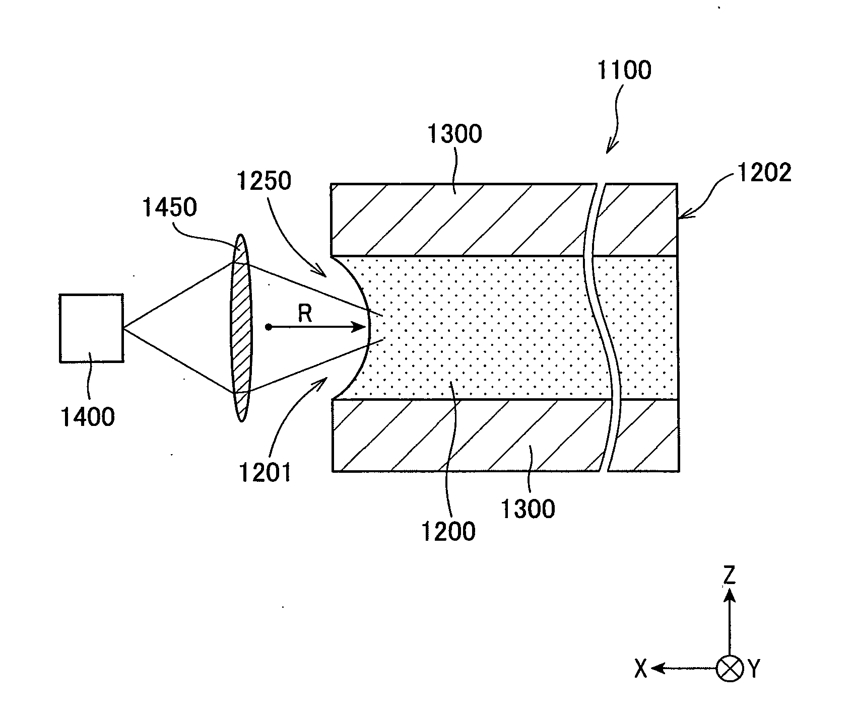 Optical waveguide and thermal assist magnetic recording head therewith