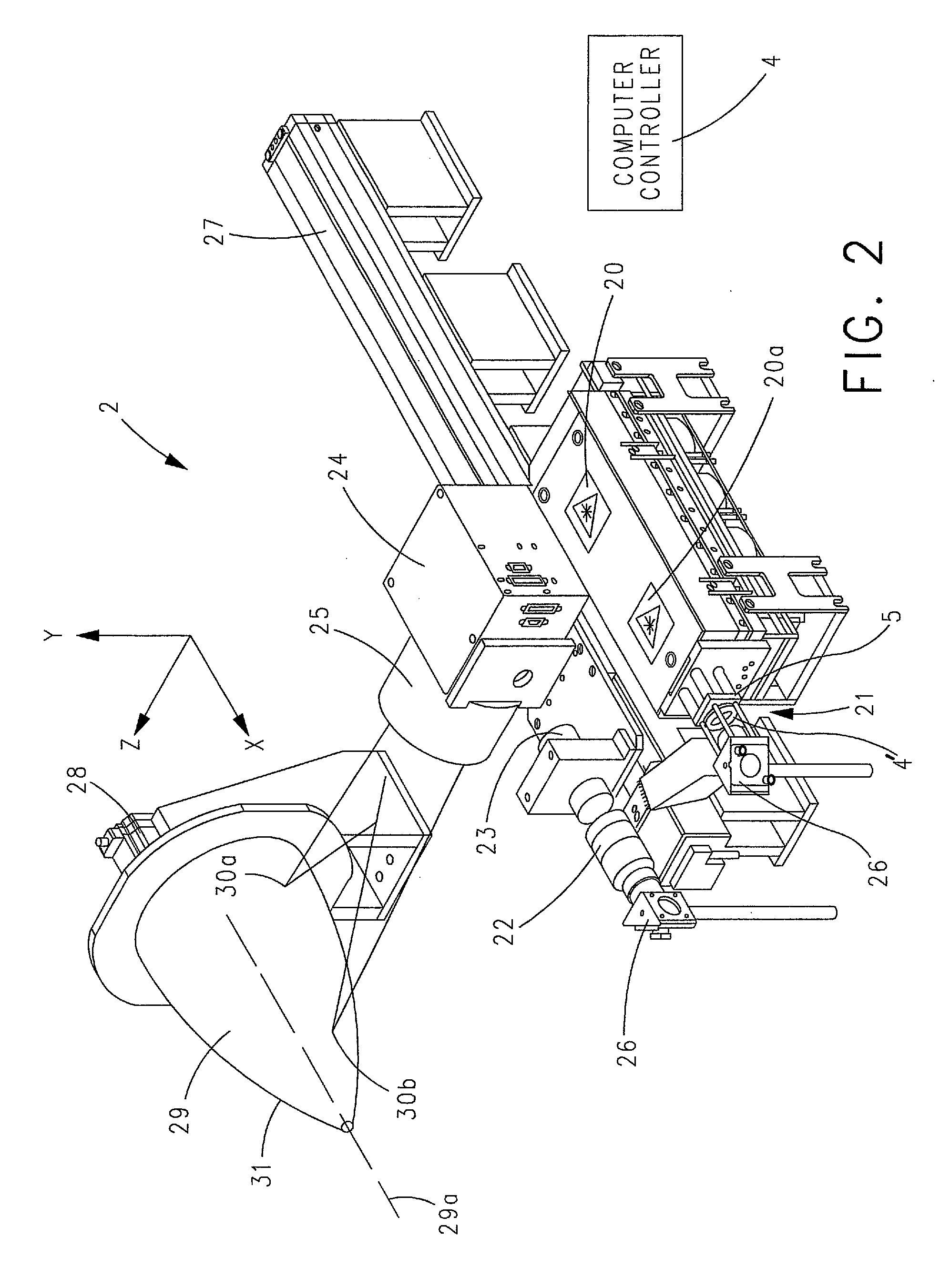 Method of generating patterns on doubly-curved surfaces