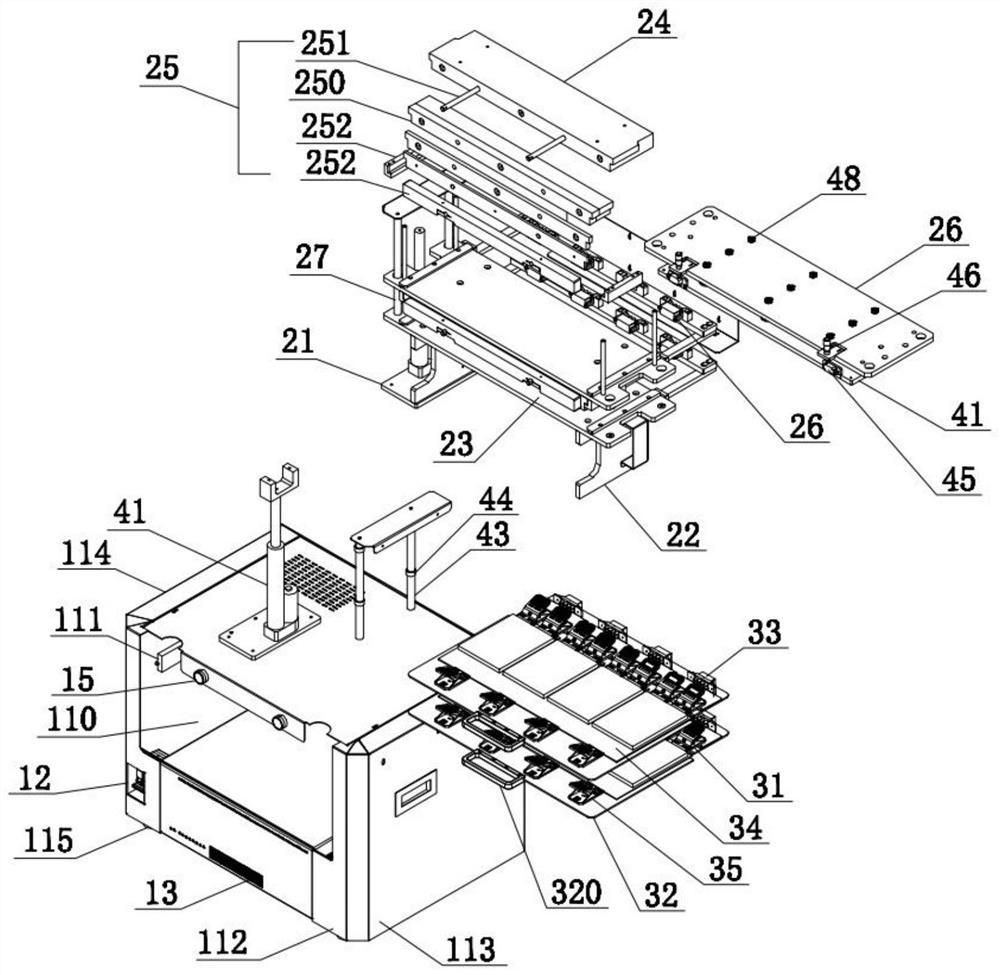 Pressure-adjustable charging and discharging equipment for testing batteries in diversified mode