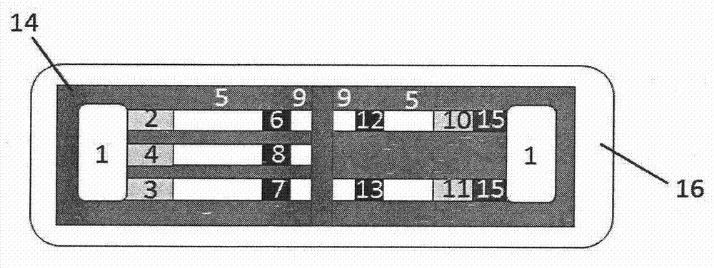 Portable type blood type system detection test paper and detection method thereof