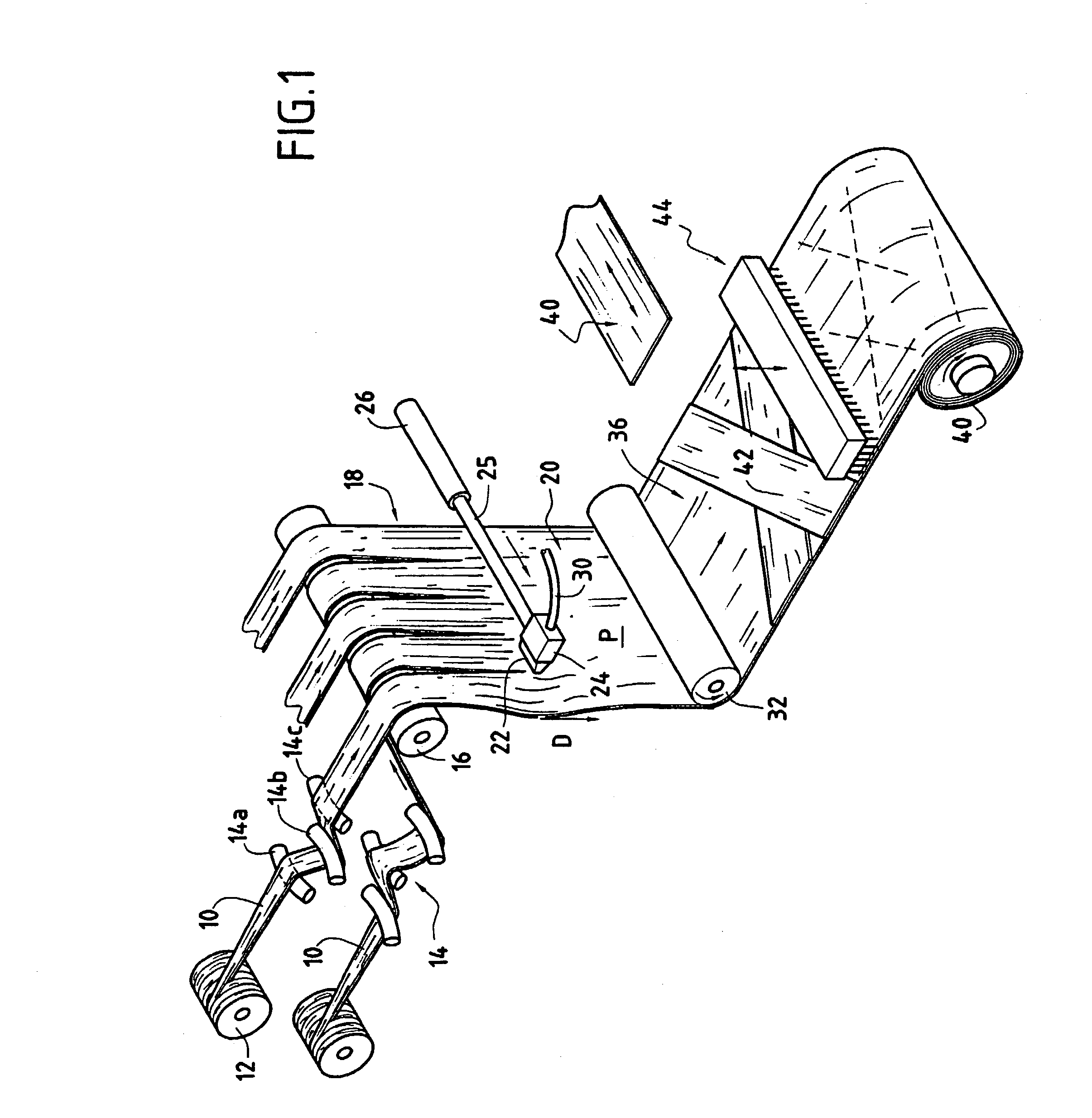 Method and device for producing a textile web by spreading tows