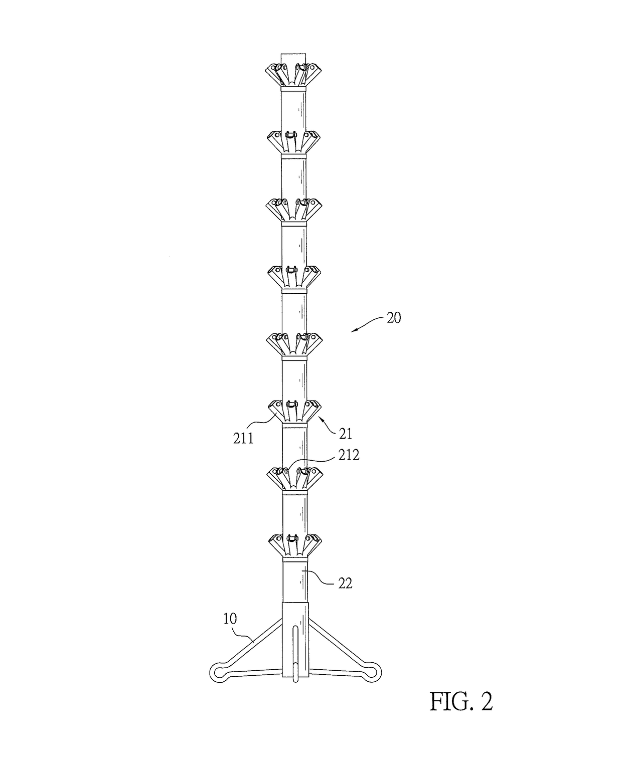 Artificial christmas tree