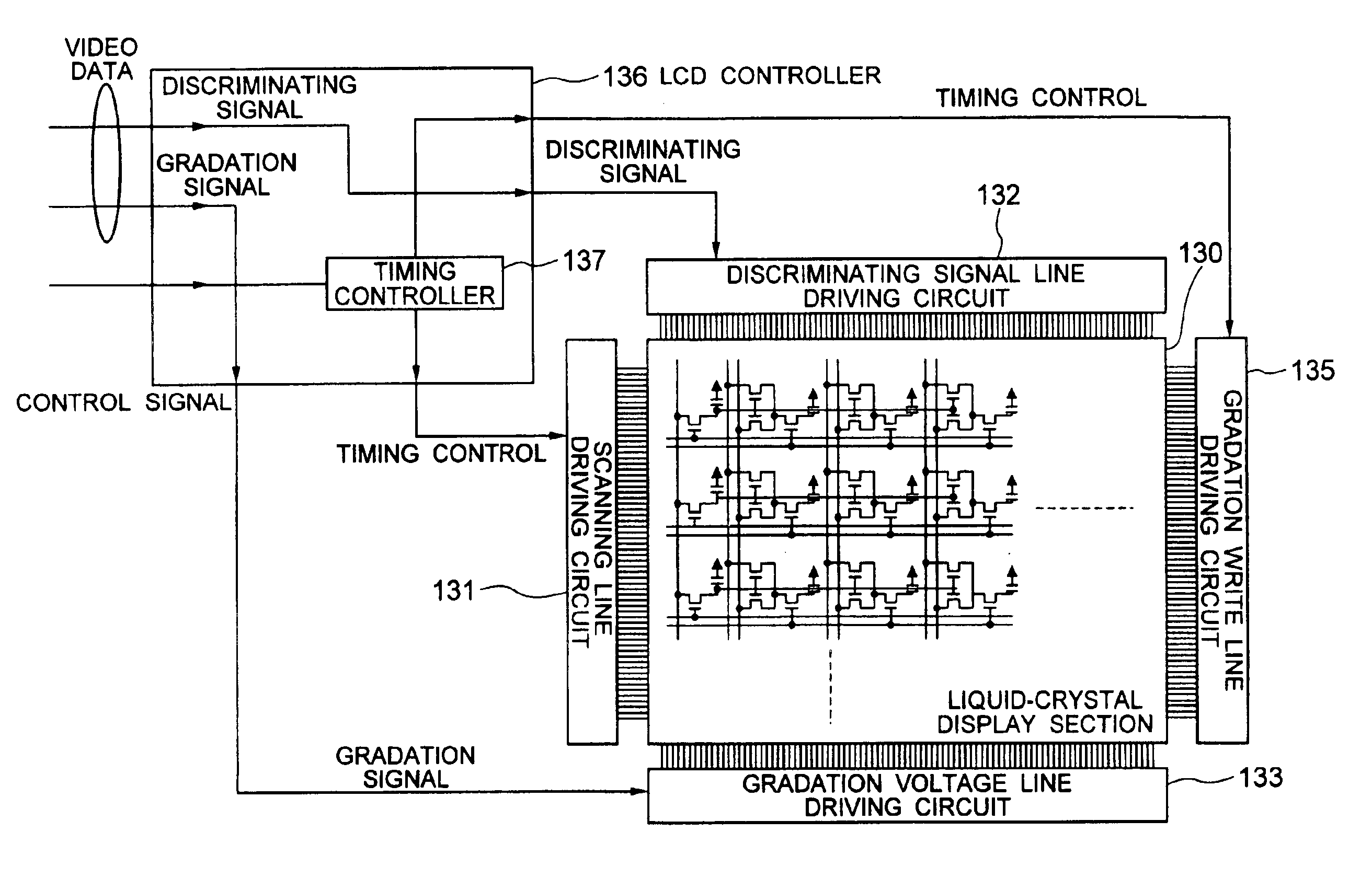 Display device for decompressing compressed image data received