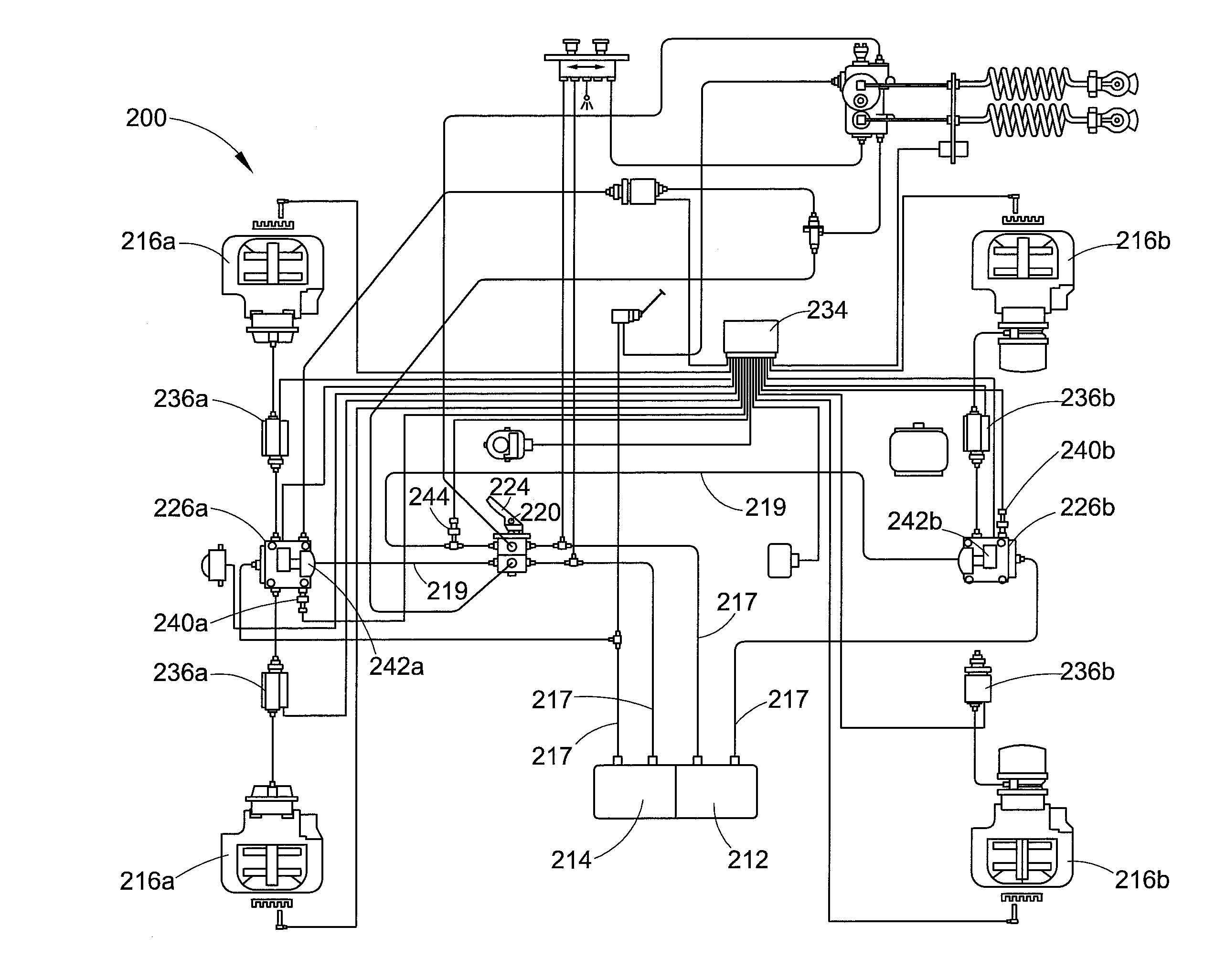 Automatic traction relay valve diagnostic using pressure transducer feedback