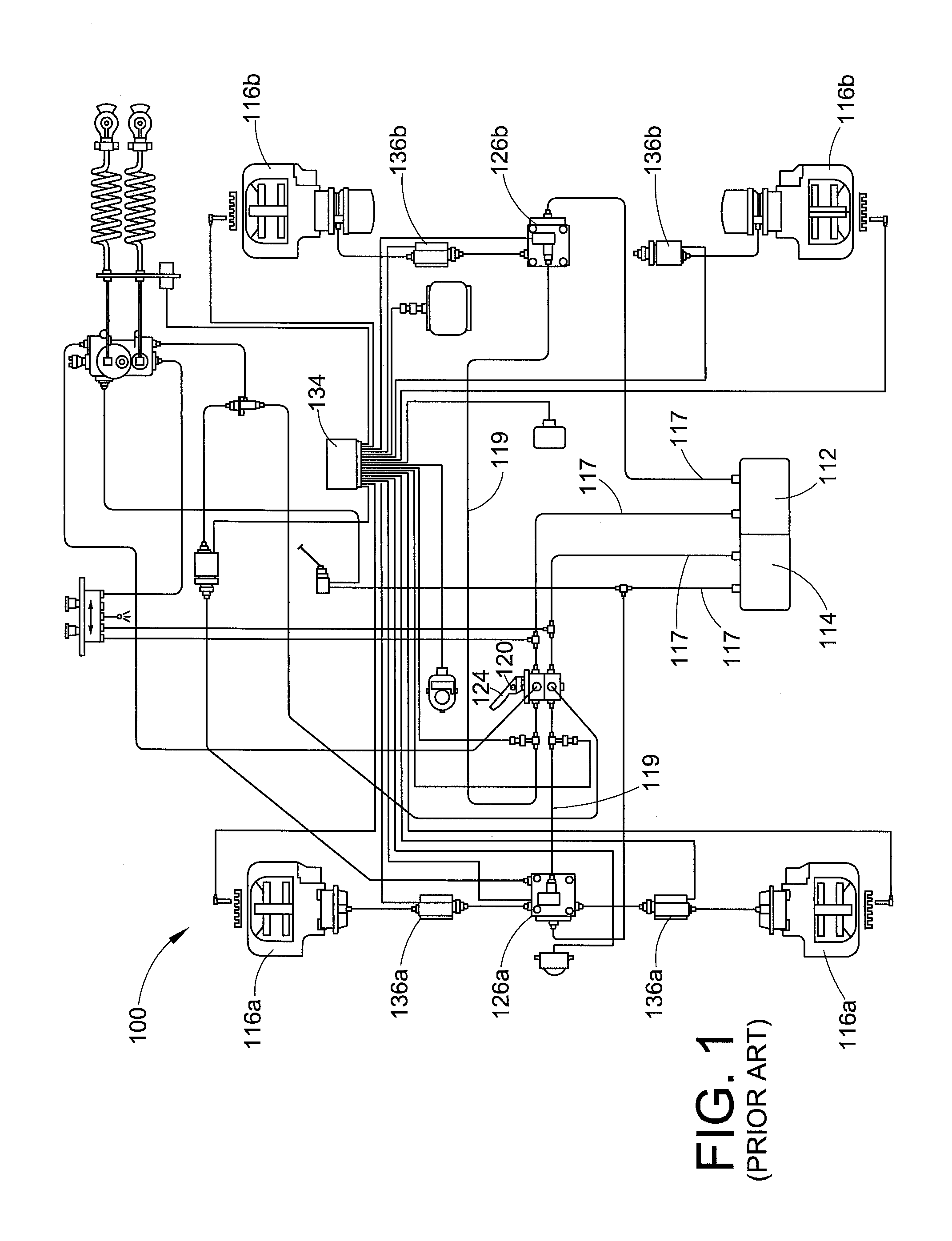 Automatic traction relay valve diagnostic using pressure transducer feedback