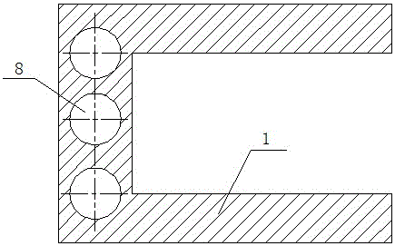 Anti-pasting type hollow stand rod for intelligent monitor