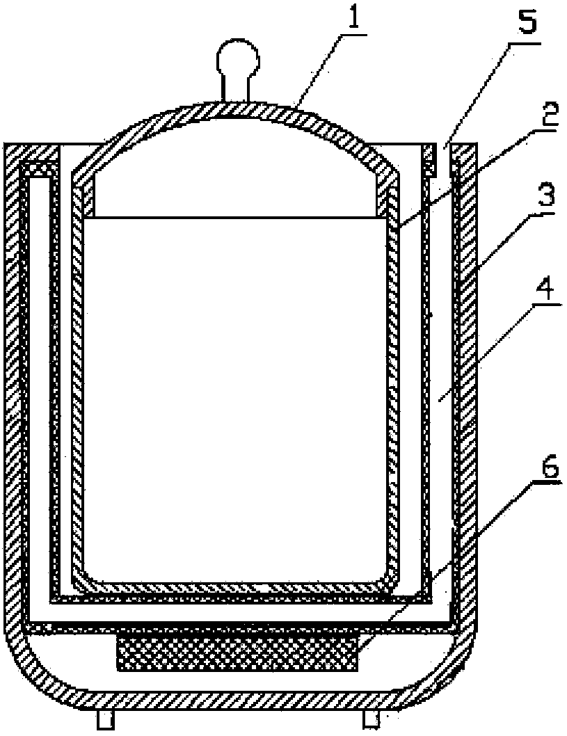 Double-container electric cooker structure