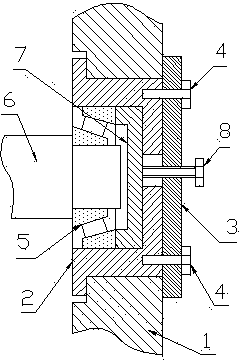 Inversely assembled type bearing seat of press machine