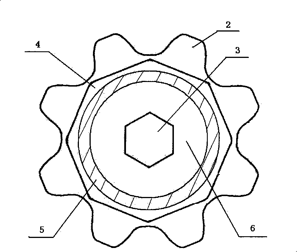 Method for manufacturing mechanical drive chain wheel