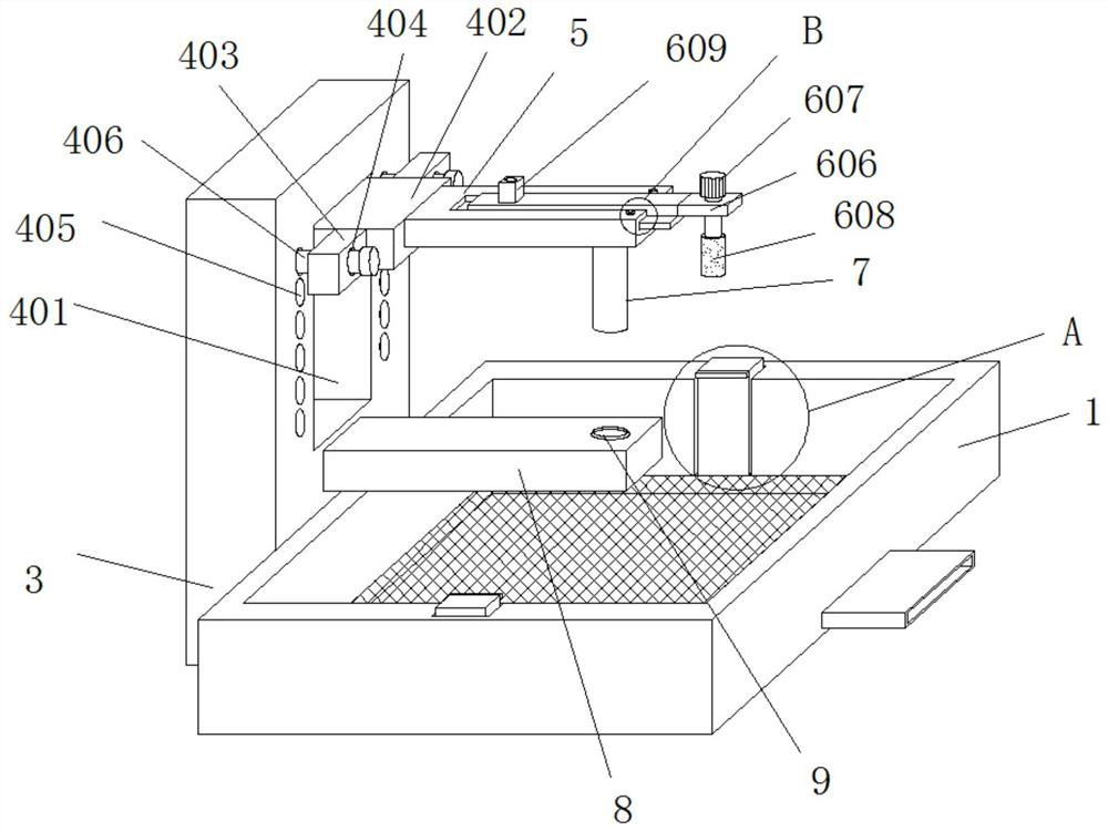 Cleaning device for deep groove ball bearing machining and using method of cleaning device