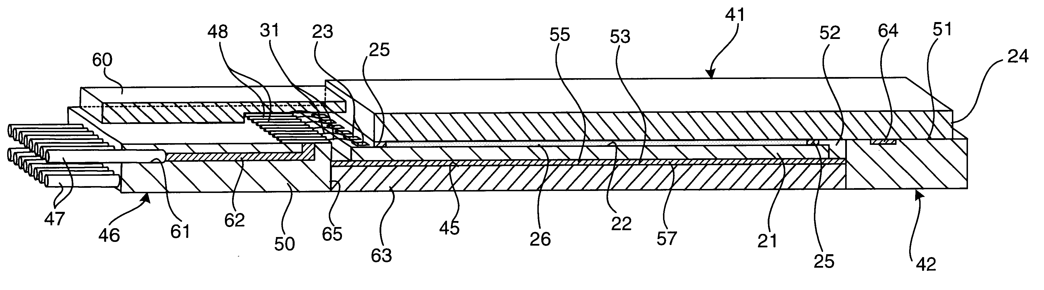Stress-free socketed optical display package with die non-rigidly attached to containment structure