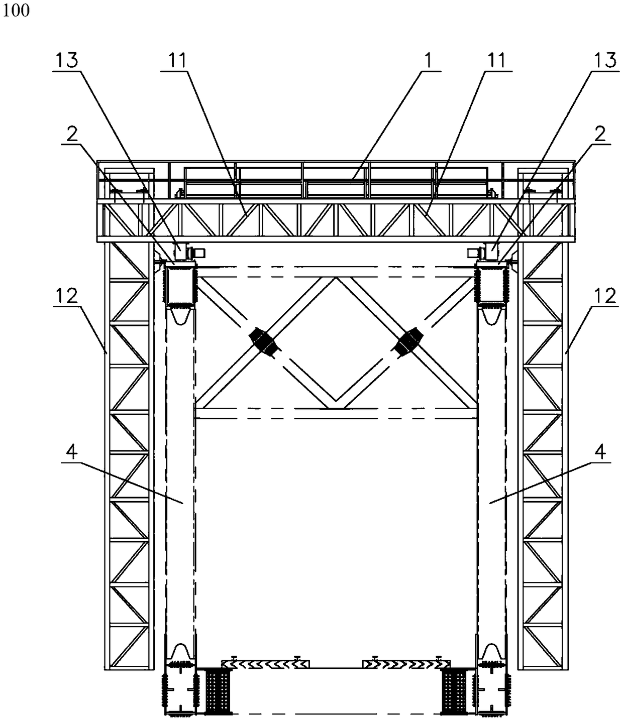 Inspecting apparatus and inspecting method for truss bridge