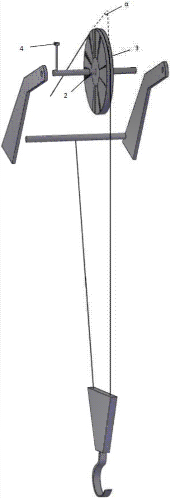 Sensing type fixed pulley testing system for monitoring dynamic compaction operation process and method thereof