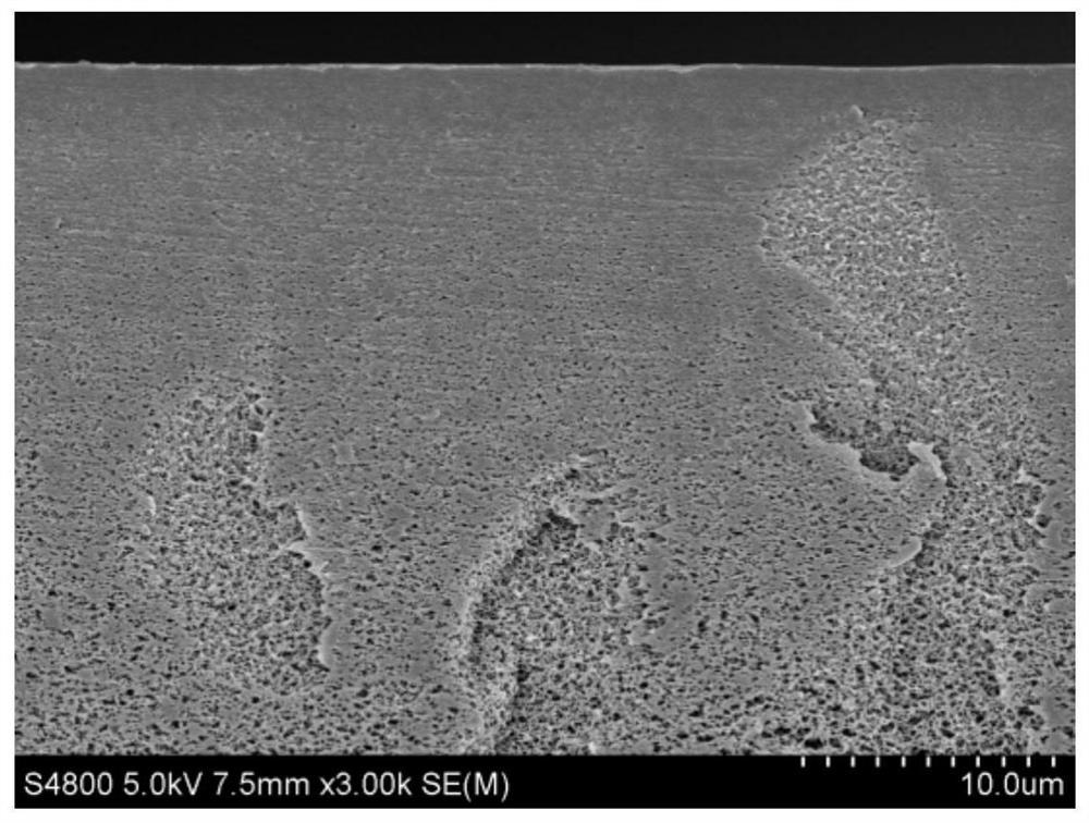 Preparation method of filter membrane section sample