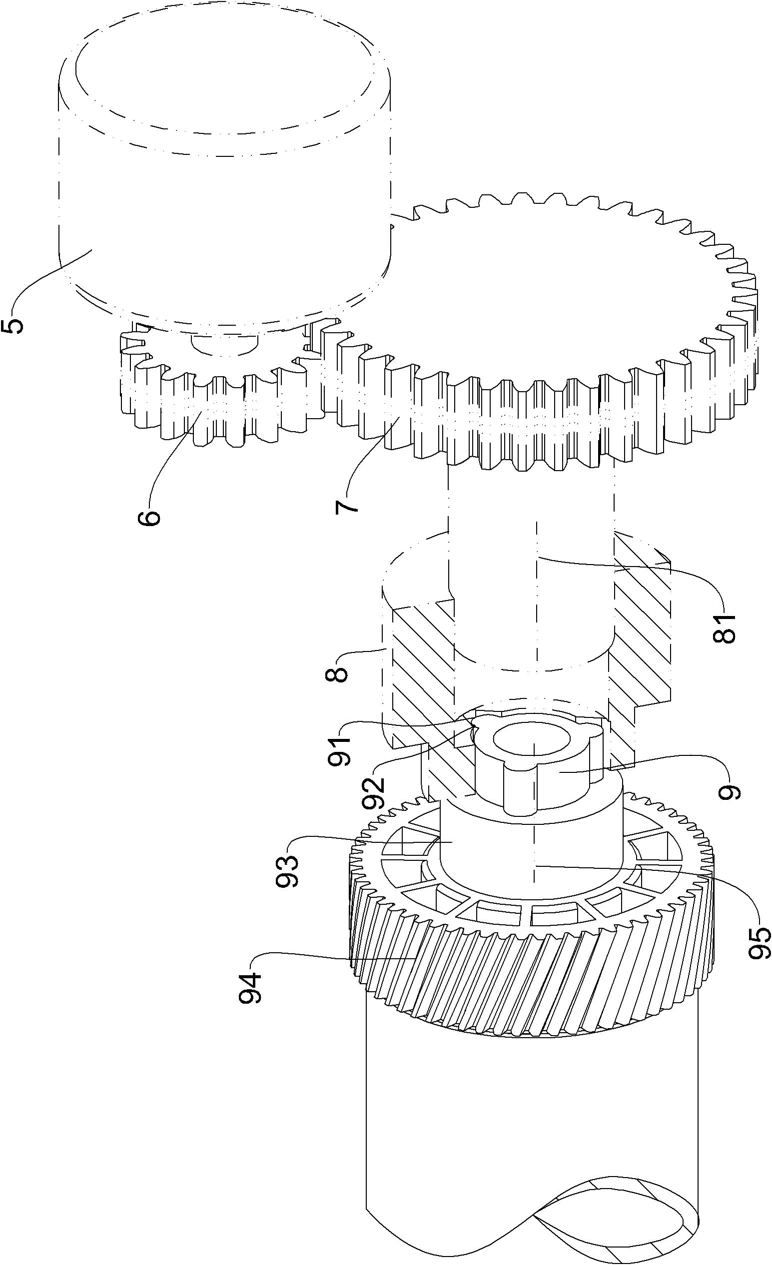 Photosensitive drum drive assembly, photosensitive drum and processing cartridge