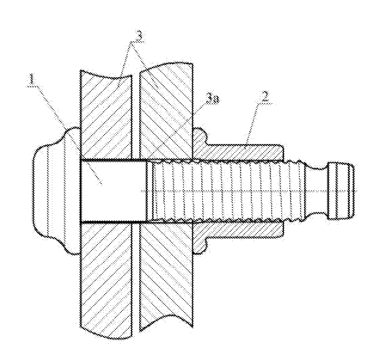 Single-groove and Short-tail Pulling Rivet and Erection Method Thereof