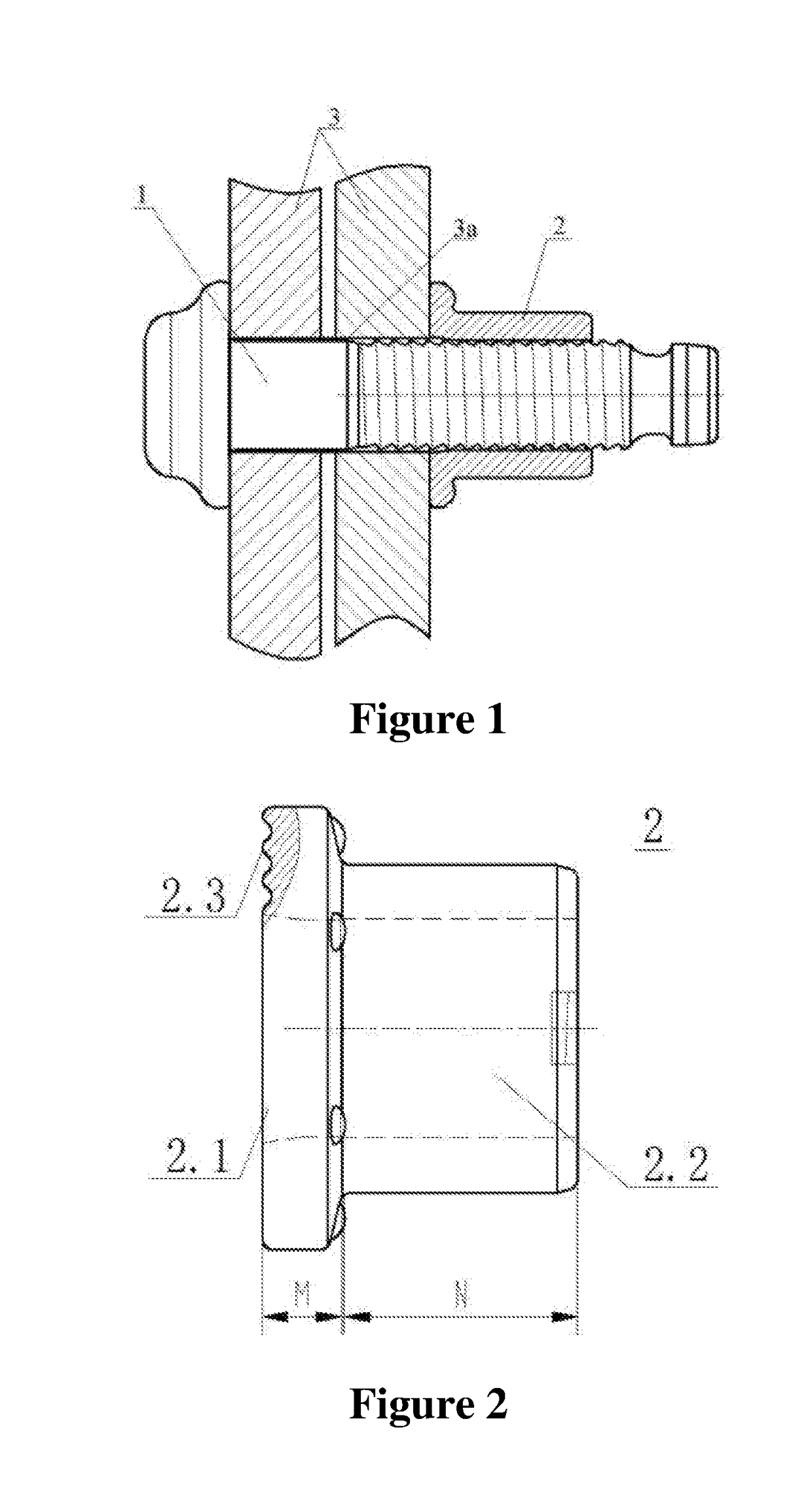 Single-groove and Short-tail Pulling Rivet and Erection Method Thereof