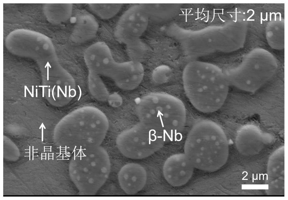 In-situ synthesis mixed phase reinforced magnesium-based amorphous composite material based on selective phase dissolution and preparation method thereof