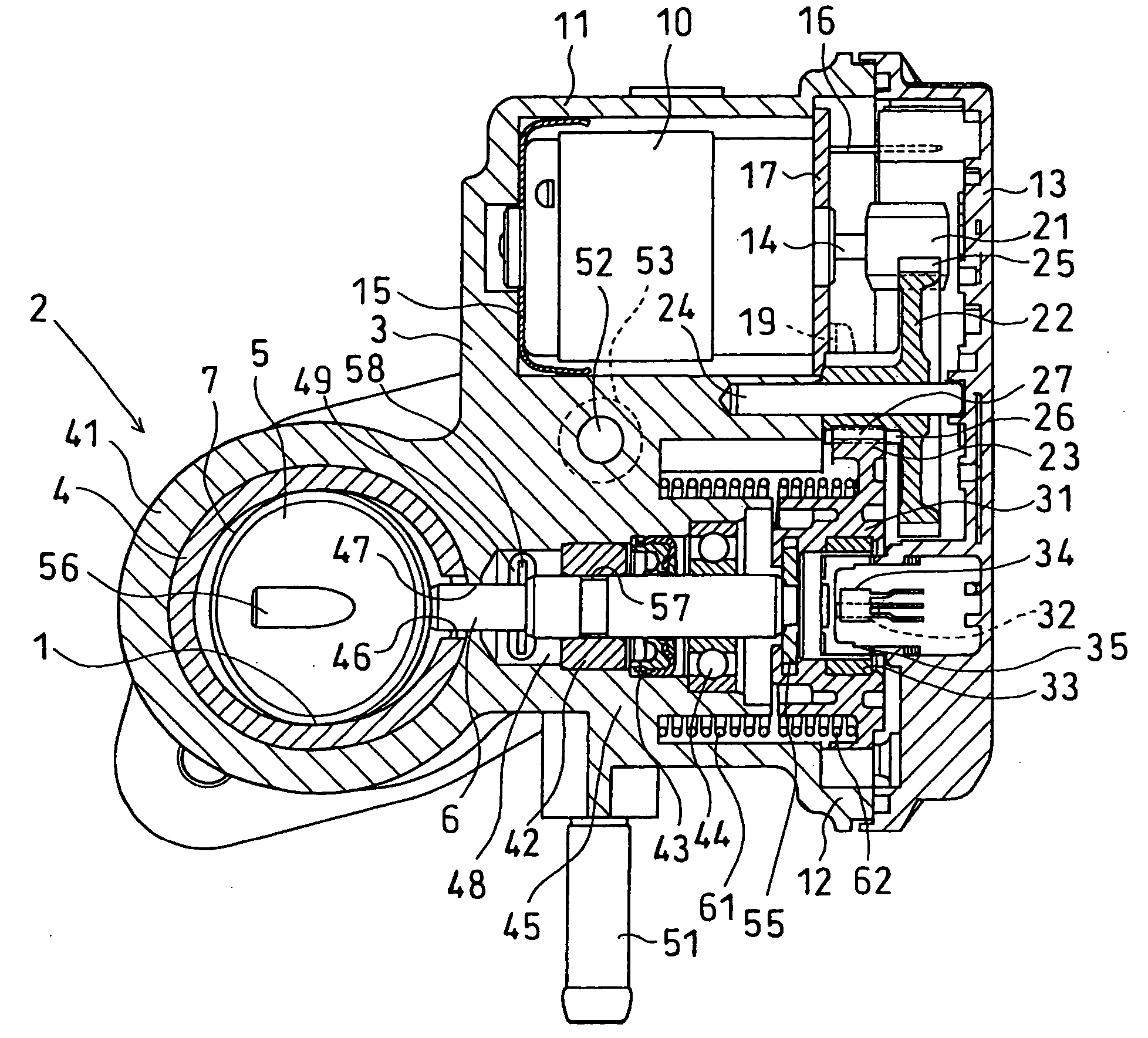 Emission gas recycling equipment having butterfly valve