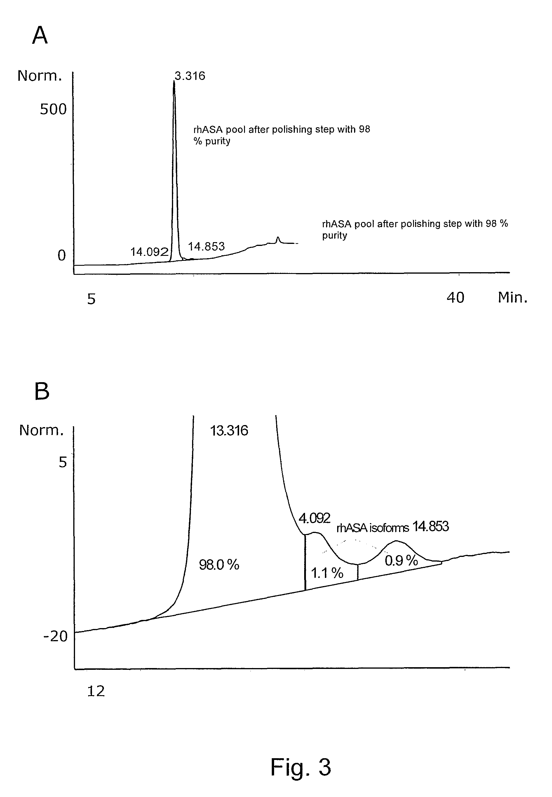 Production and purification of recombinant arylsulftase