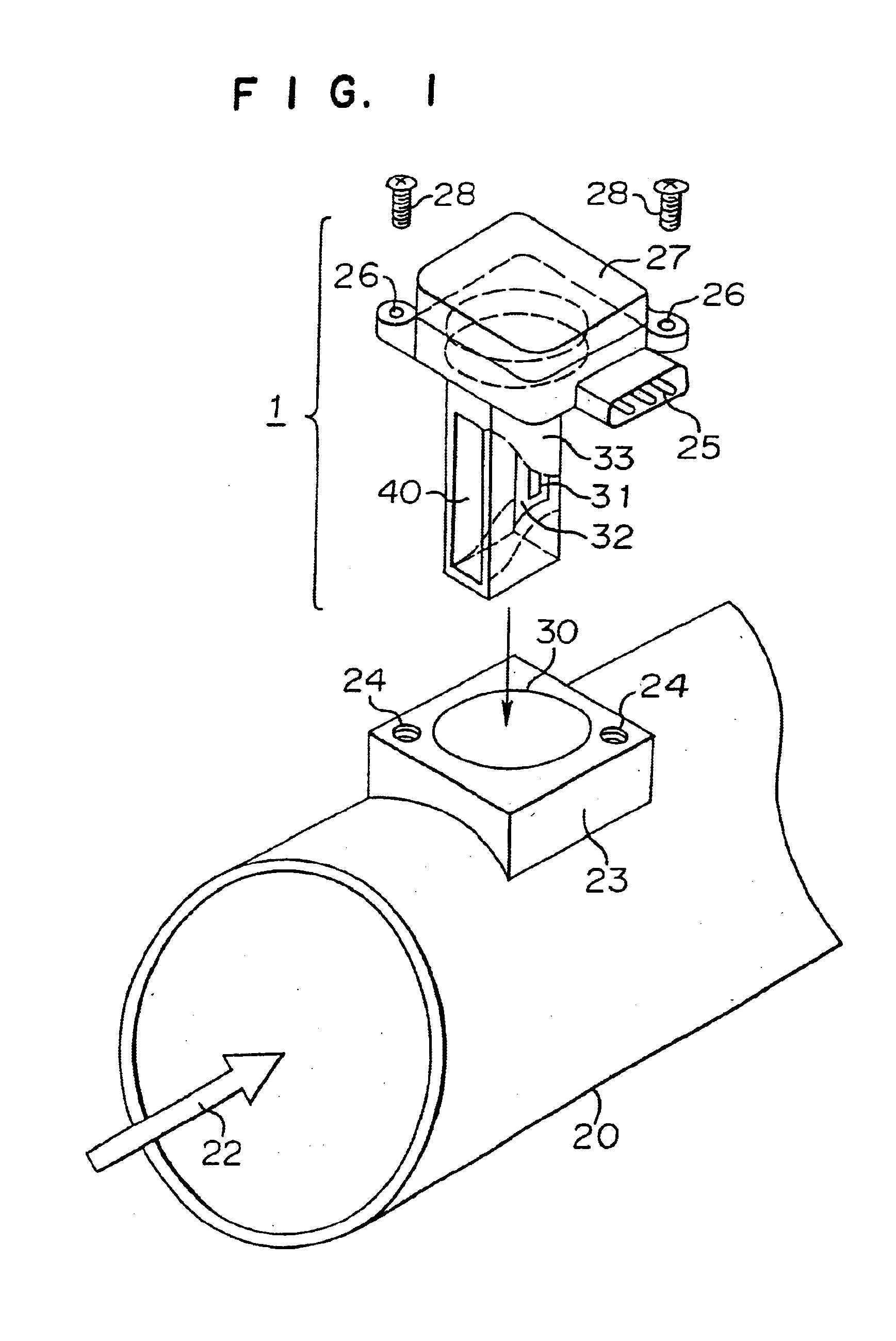 Flow rate measuring device