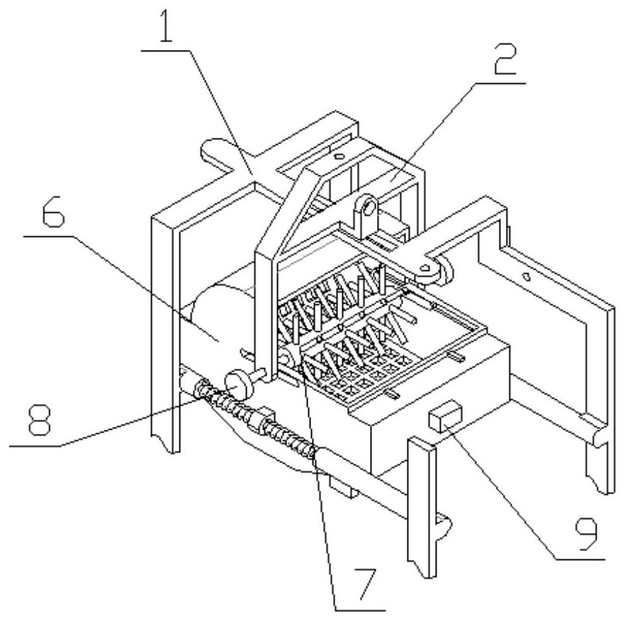 Leaf removing machine for rosemary processing