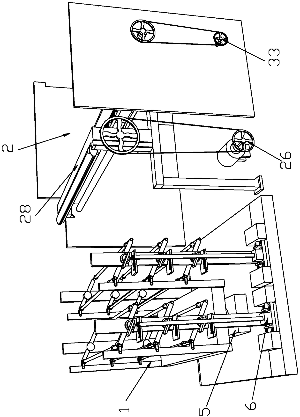 Cloth leveling device for textile spinning