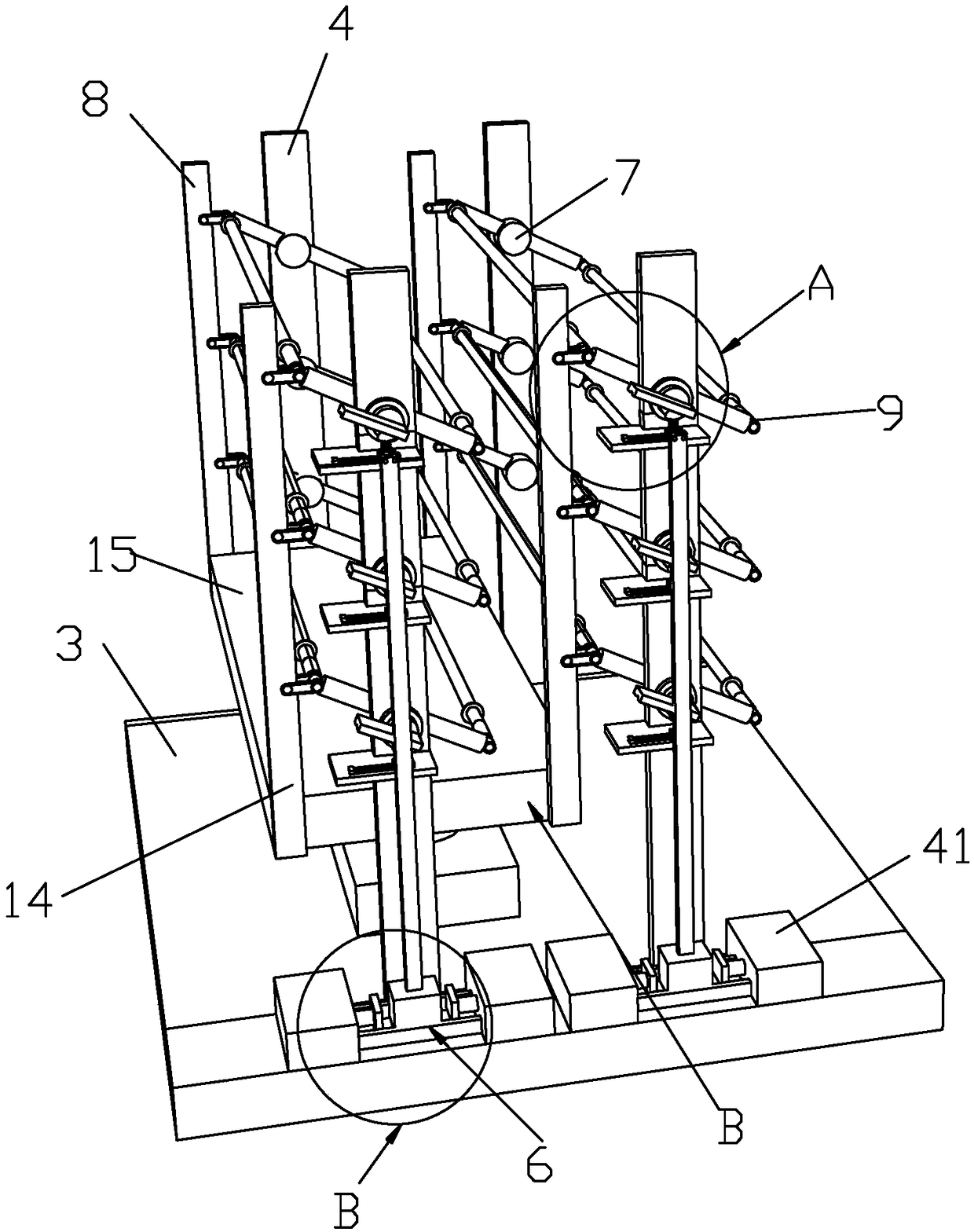 Cloth leveling device for textile spinning