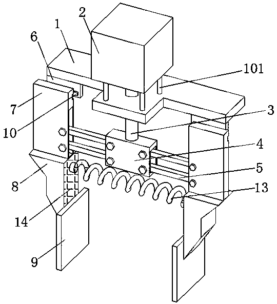 A kind of construction equipment and construction method of reinforced concrete shear wall