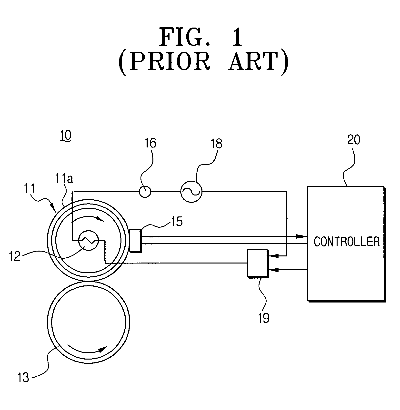 Fusing system and temperature control method thereof for use in an image forming apparatus