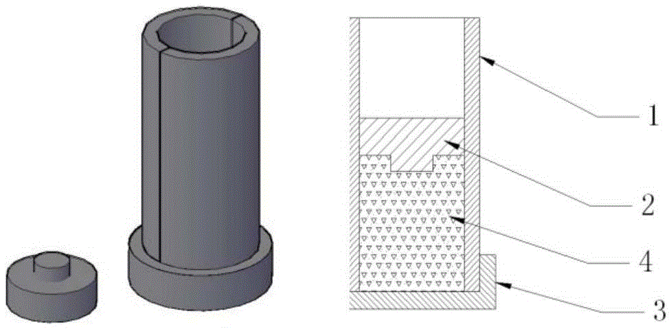 A test device and test method for the working ability of mixed explosives