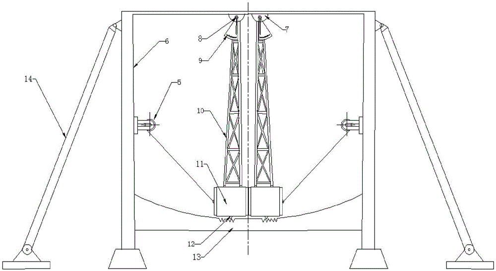 A test device and test method for the working ability of mixed explosives