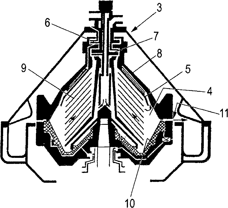 Method for reducing the pulp content of fruit juices containing pulp