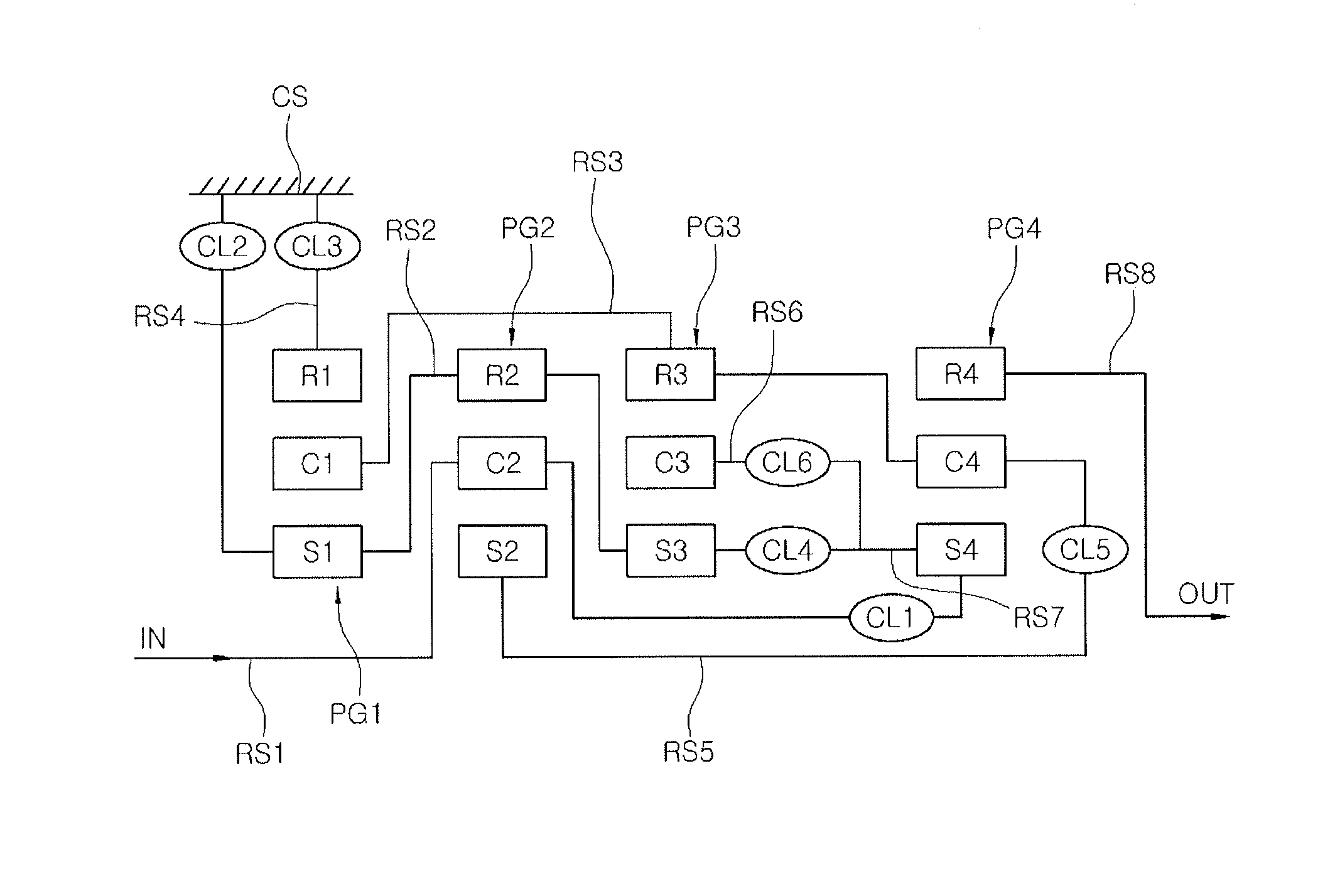 Multi-stage transmission for vehicle