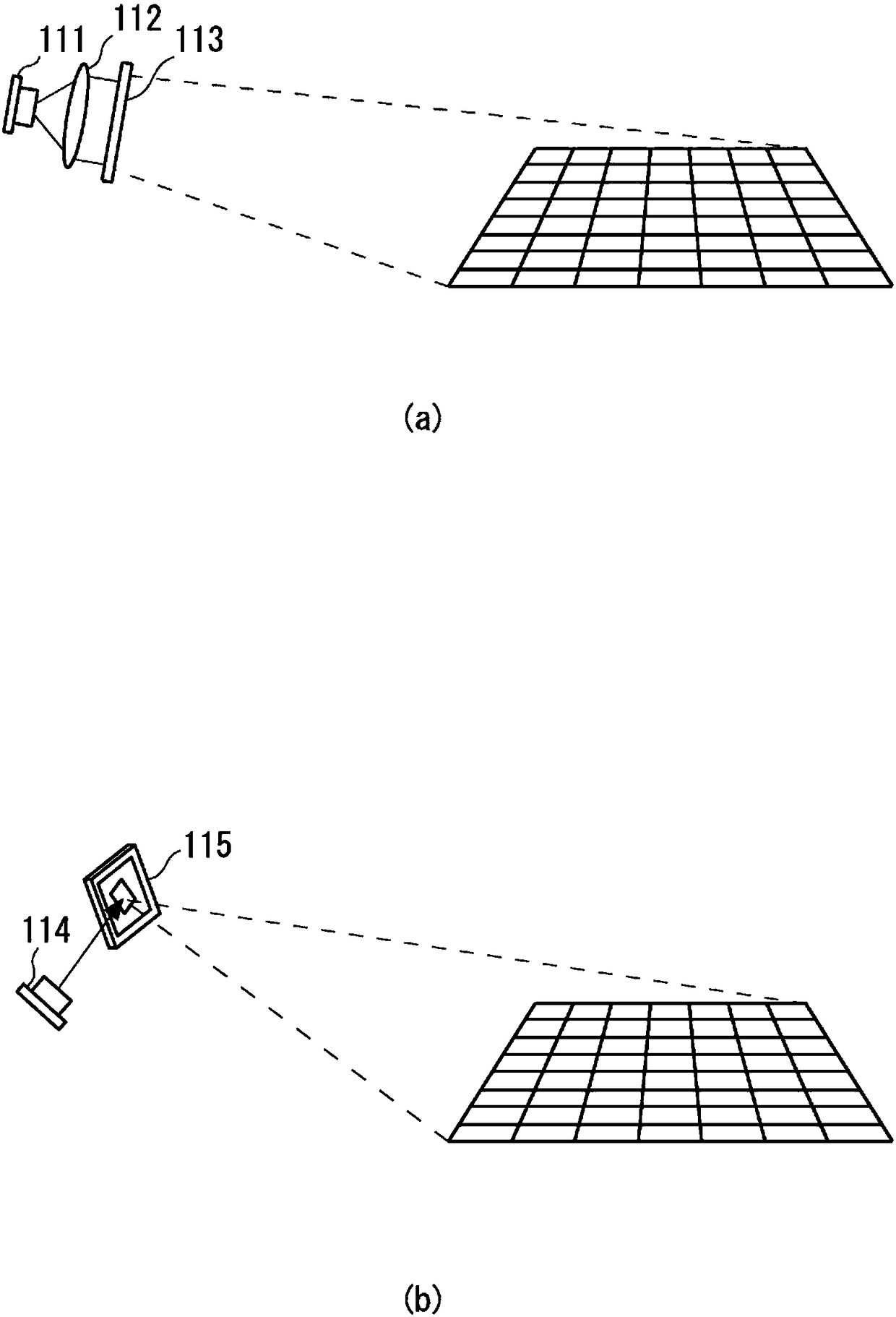 Scanning headlight and control method and program for scanning head light