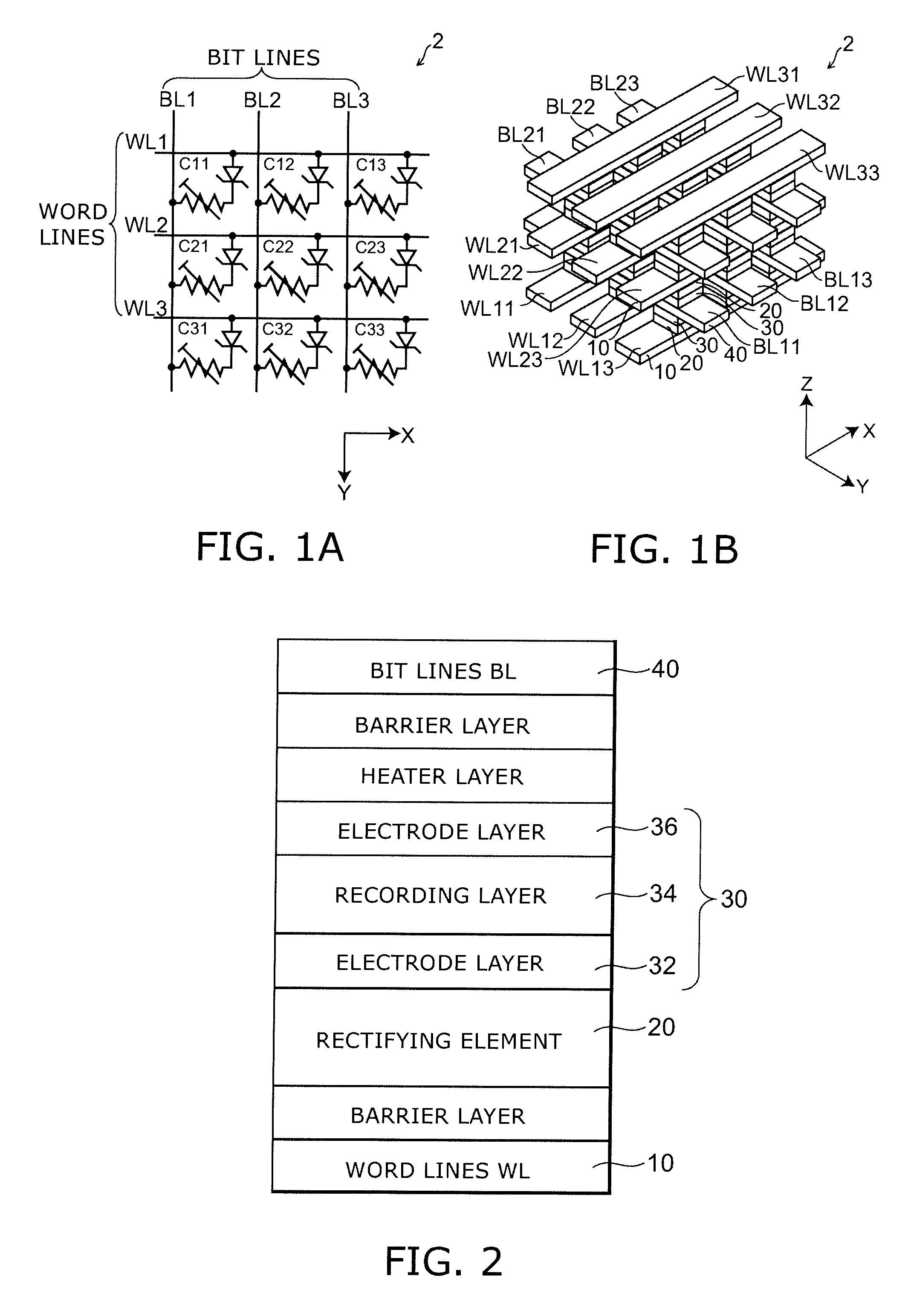 Nonvolatile storage device and method for manufacturing same