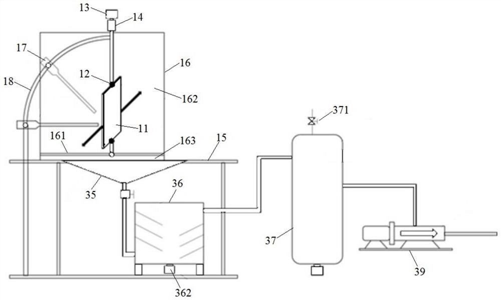 Erosive wear experimental equipment