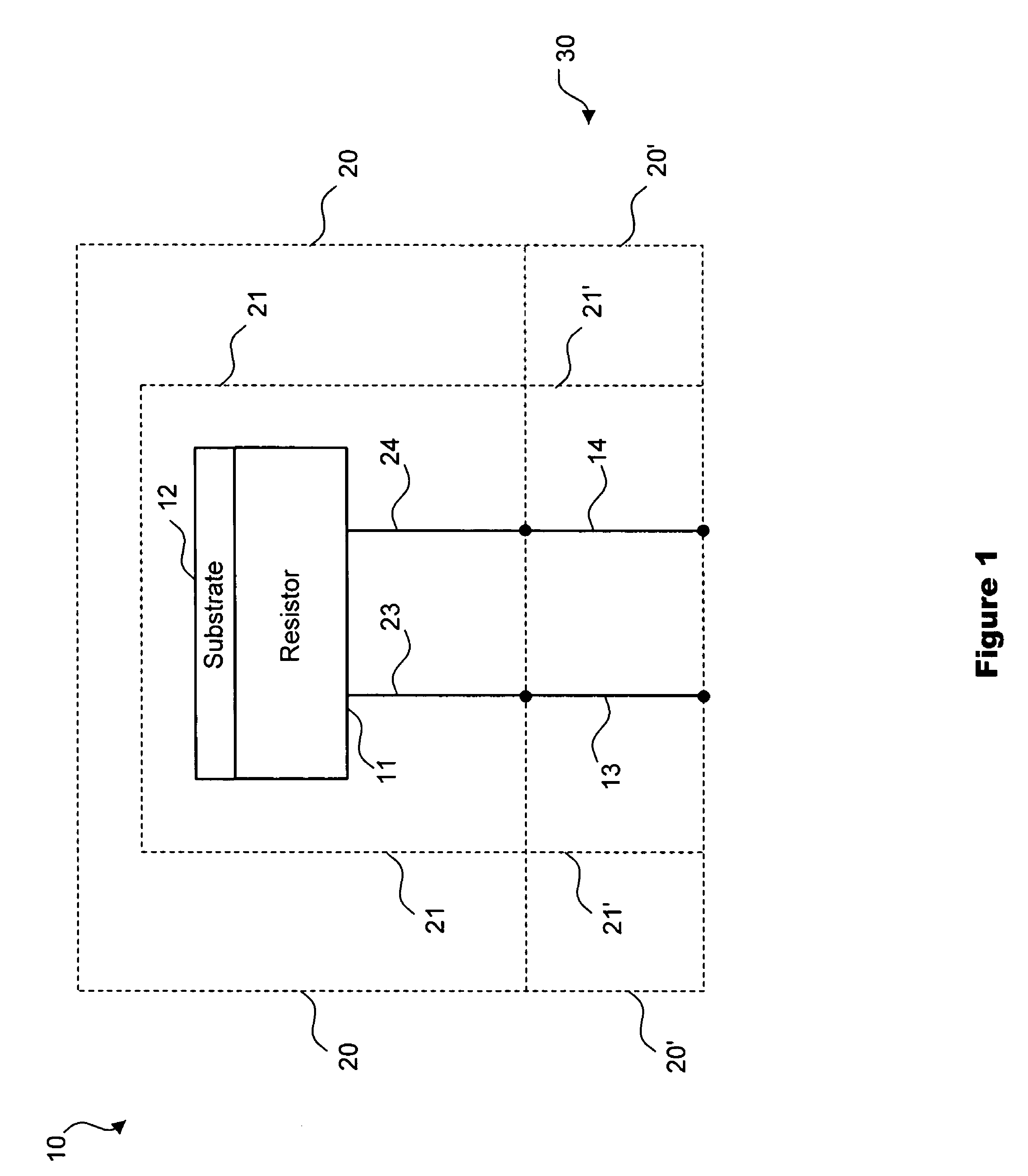 Thermal variable resistance device with protective sheath