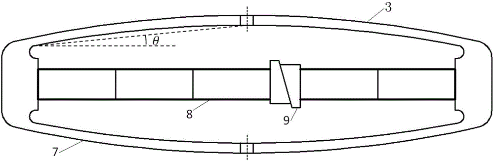 Device for reducing rotor wing vibration