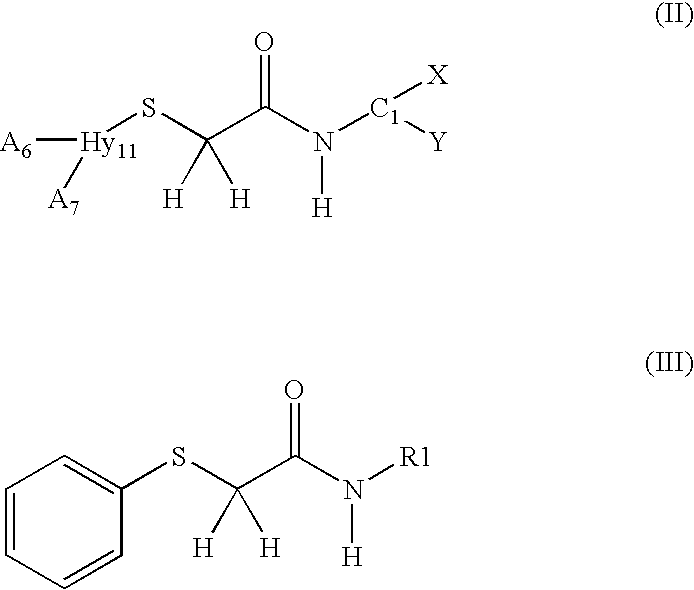 2-Thioacetamide compositions for stimulating the growth of keratin fibers and/or for reducing loss thereof