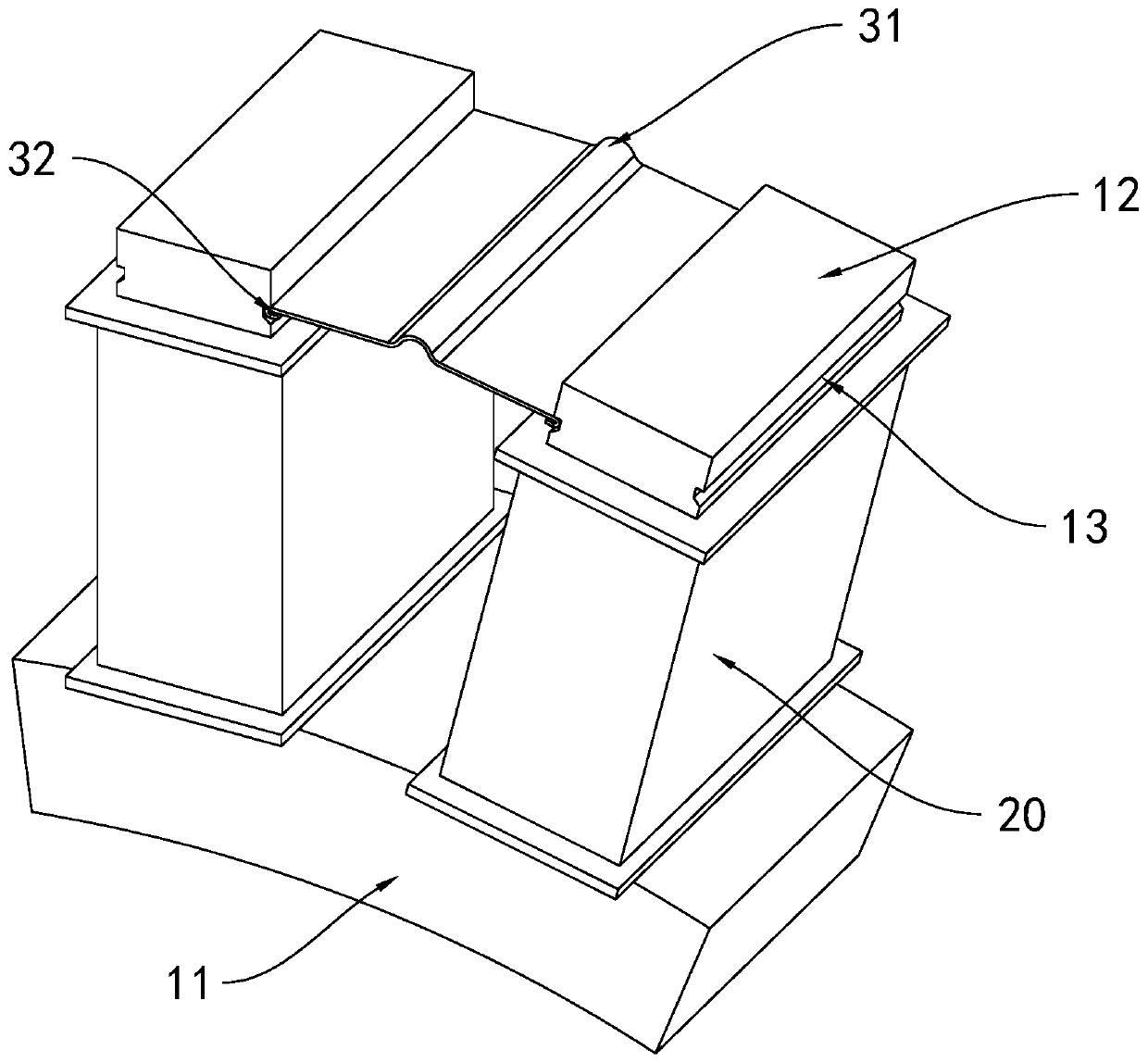 Motor iron core structure