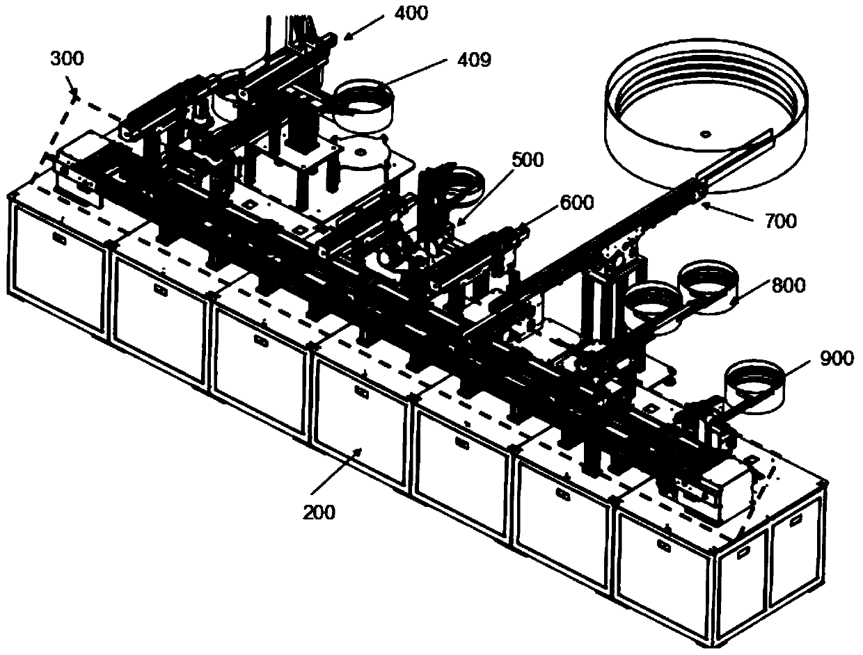 Intelligent assembly method and production line of roller counter of gas meter