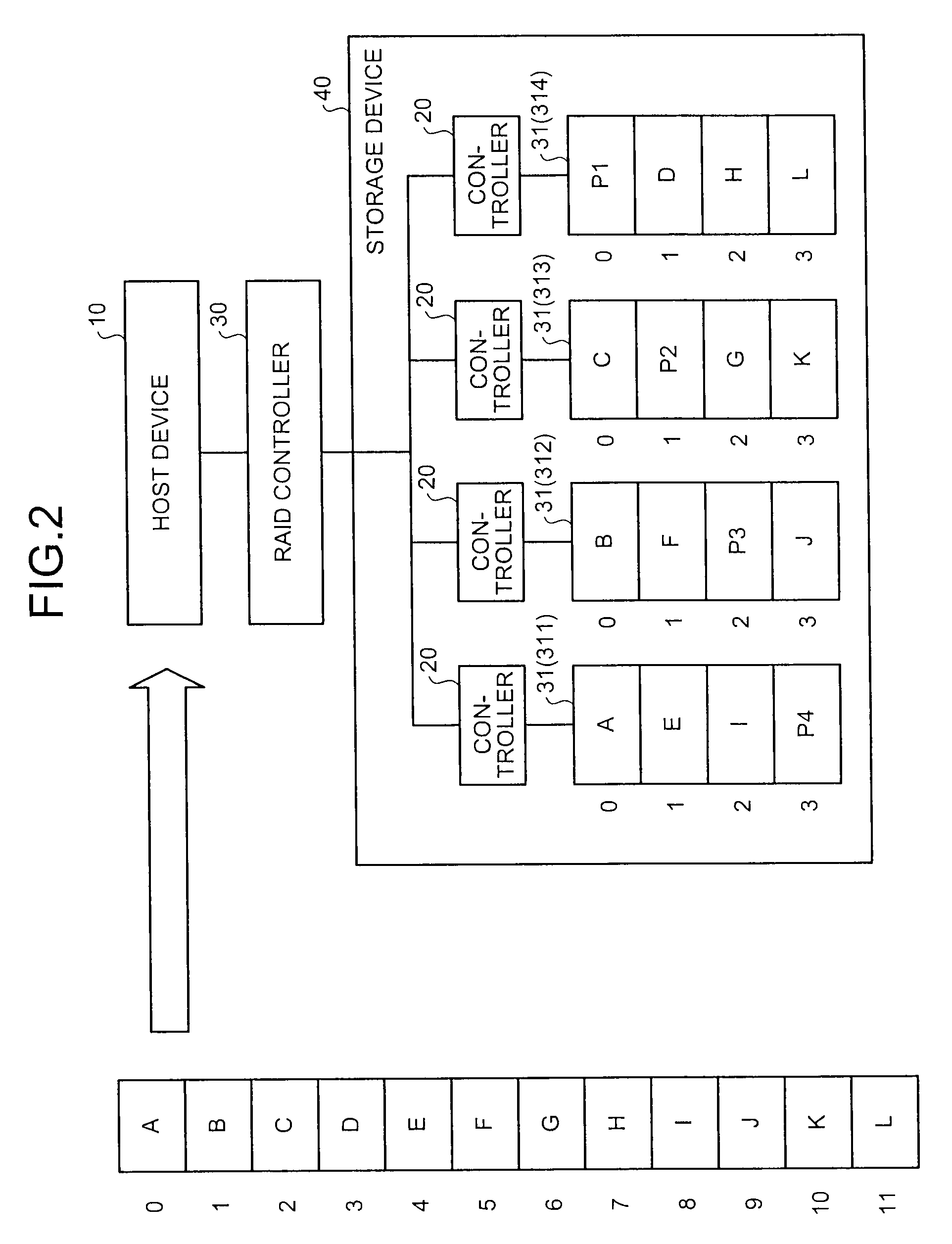 Data control apparatus, storage system, and computer program product