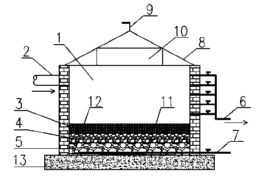 Infiltration chamber system for infiltrating, drying and digesting sludge