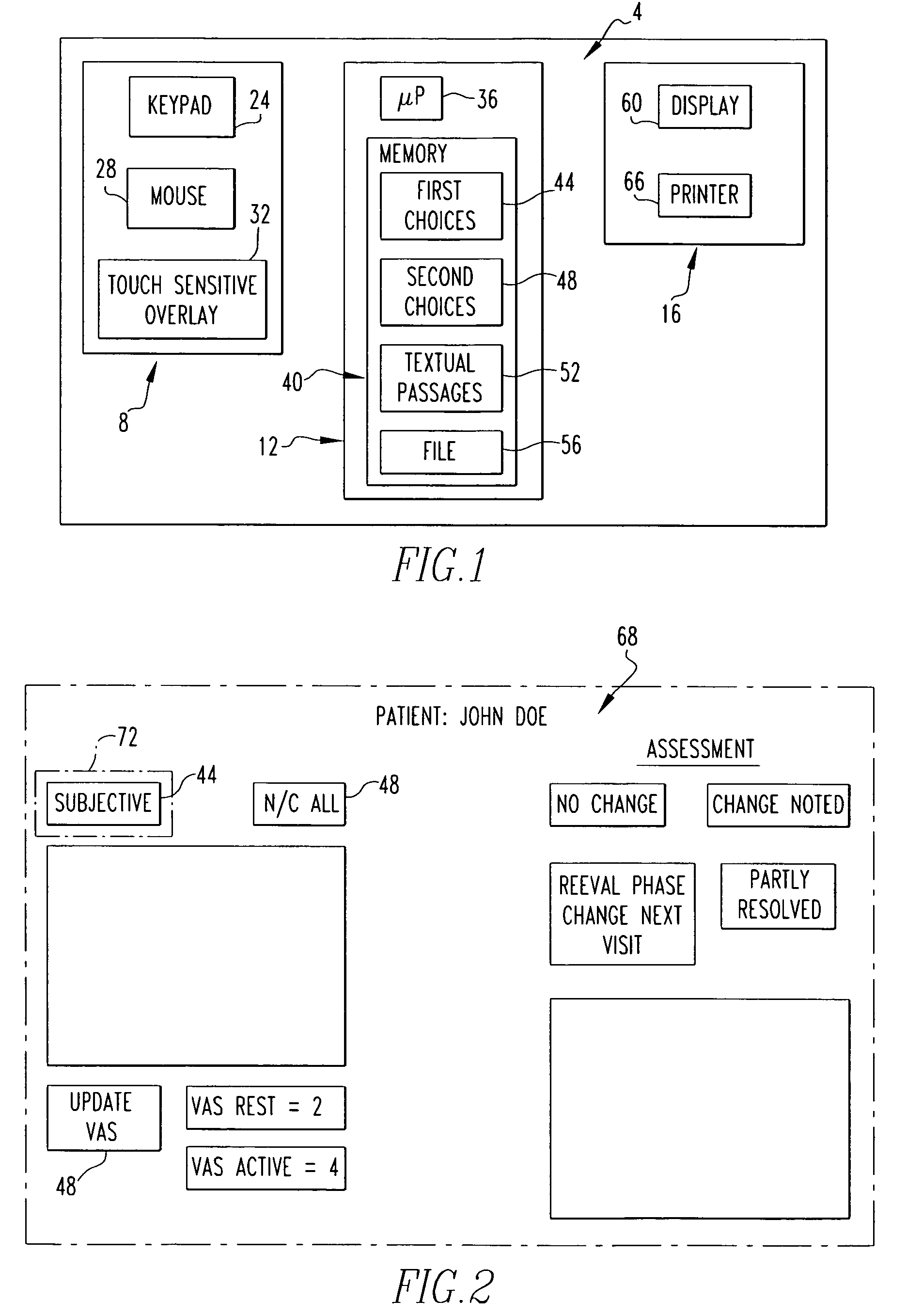 Method and apparatus for generating and storing data and for generating a narrative report